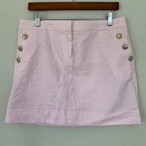 JCrew Seersucker Mini Skirt Size 10